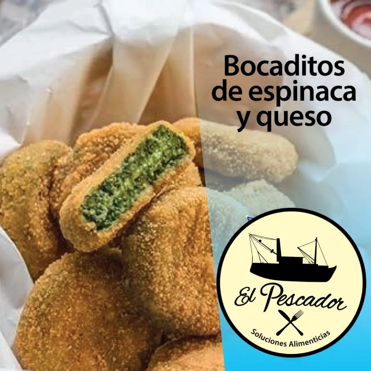 Delivery de Bocaditos de Espinaca y Queso a domicilio | El Pescador Multiconsumo