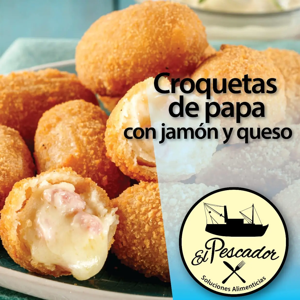 Delivery de Croquetas de Papa con Jamón y Queso a domicilio | El Pescador Multiconsumo