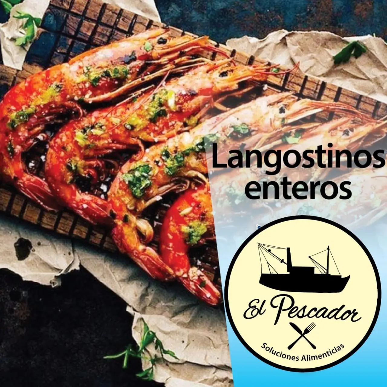 Delivery de Langostino Entero a domicilio | El Pescador Multiconsumo
