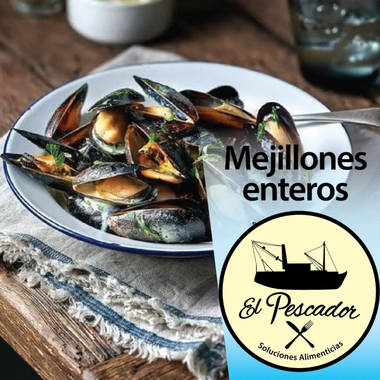 Delivery de Mejillones Enteros a domicilio | El Pescador Multiconsumo